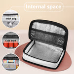 Pink Axolotl Pattern Print Small Lunch Bag