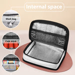 Hockey Puck Pattern Print Small Lunch Bag