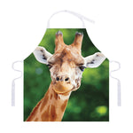 Smiley Face Giraffe Print Adjustable Apron