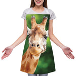 Smiley Face Giraffe Print Adjustable Apron