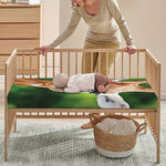 Smiley Face Giraffe Print Baby Crib Sheet