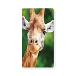 Smiley Face Giraffe Print Baby Crib Sheet