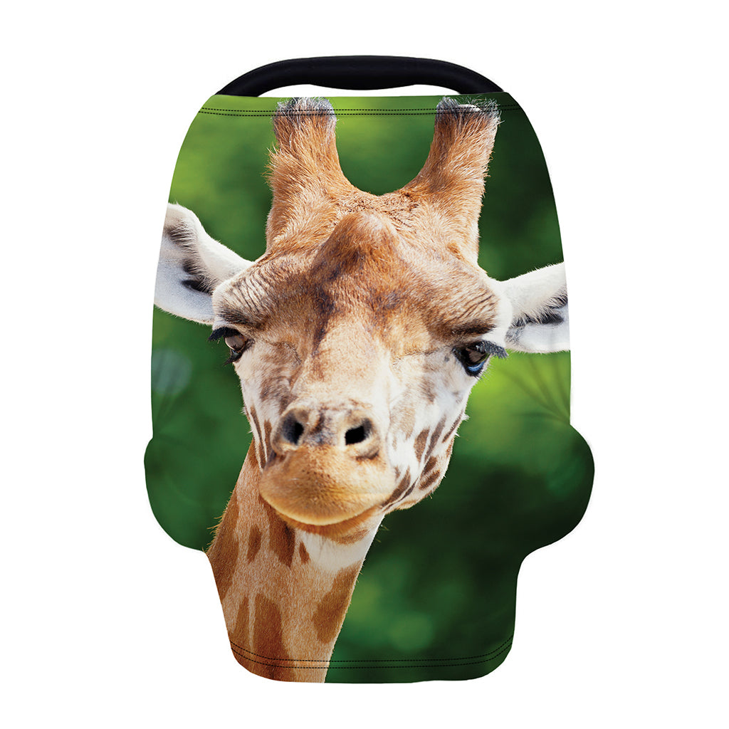 Smiley Face Giraffe Print Baby Seat Cover