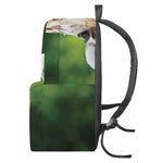 Smiley Face Giraffe Print Backpack