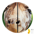 Smiley Face Giraffe Print Basketball