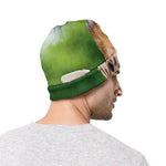 Smiley Face Giraffe Print Beanie