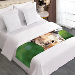 Smiley Face Giraffe Print Bed Runner