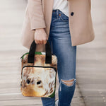 Smiley Face Giraffe Print Bible Tote Bag