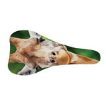 Smiley Face Giraffe Print Bicycle Seat Cover