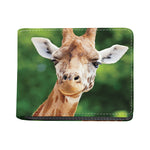 Smiley Face Giraffe Print Bifold Wallet
