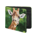 Smiley Face Giraffe Print Bifold Wallet