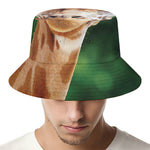 Smiley Face Giraffe Print Bucket Hat
