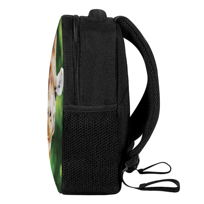 Smiley Face Giraffe Print Casual Backpack