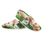 Smiley Face Giraffe Print Casual Shoes