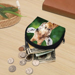 Smiley Face Giraffe Print Coin Purse