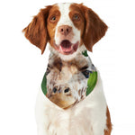 Smiley Face Giraffe Print Dog Bandana