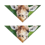 Smiley Face Giraffe Print Dog Bandana