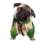 Smiley Face Giraffe Print Dog Zip Up Hoodie