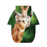 Smiley Face Giraffe Print Dog Zip Up Hoodie