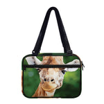 Smiley Face Giraffe Print Double Strap Bible Bag