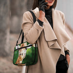 Smiley Face Giraffe Print Double Strap Bible Bag