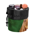 Smiley Face Giraffe Print Drawstring Makeup Bag