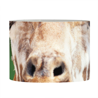 Smiley Face Giraffe Print Drum Lamp Shade