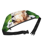 Smiley Face Giraffe Print Fanny Pack