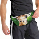 Smiley Face Giraffe Print Fanny Pack