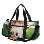 Smiley Face Giraffe Print Gym Bag