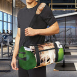 Smiley Face Giraffe Print Gym Bag