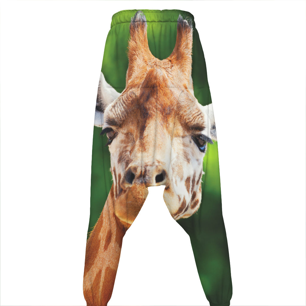 Smiley Face Giraffe Print Hammer Pants
