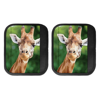 Smiley Face Giraffe Print Handle Covers