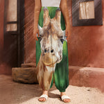 Smiley Face Giraffe Print Harem Pants