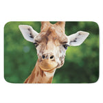 Smiley Face Giraffe Print Indoor Door Mat