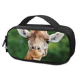 Smiley Face Giraffe Print Portable Cooler Travel Case