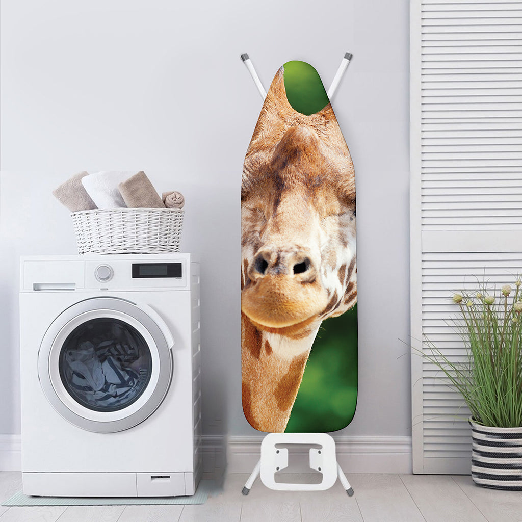 Smiley Face Giraffe Print Ironing Board Cover