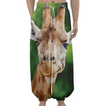 Smiley Face Giraffe Print Lantern Pants