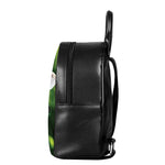 Smiley Face Giraffe Print Leather Backpack