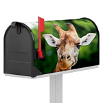 Smiley Face Giraffe Print Mailbox Cover