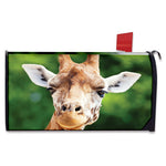 Smiley Face Giraffe Print Mailbox Cover