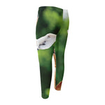 Smiley Face Giraffe Print Men's Compression Pants