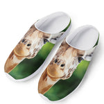 Smiley Face Giraffe Print Mesh Casual Shoes