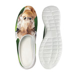 Smiley Face Giraffe Print Mesh Casual Shoes