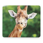 Smiley Face Giraffe Print Mouse Pad