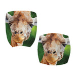 Smiley Face Giraffe Print Office Chair Cover