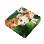 Smiley Face Giraffe Print Outdoor Seat Cushion Cover
