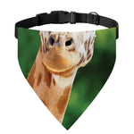 Smiley Face Giraffe Print Over The Collar Dog Bandana