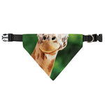 Smiley Face Giraffe Print Over The Collar Dog Bandana