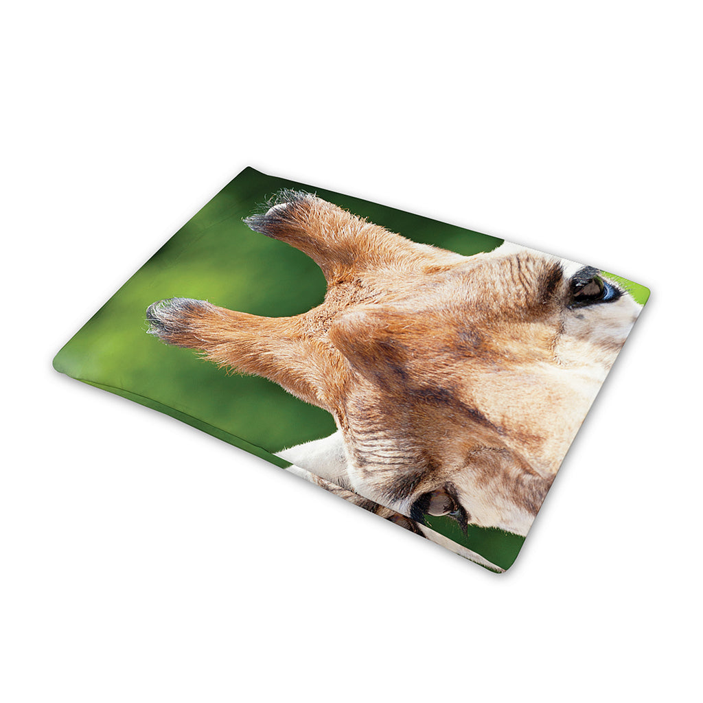 Smiley Face Giraffe Print Pet Cooling Mat Cover